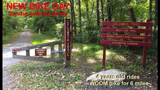 Woom bike 3 automatic at Columbia Trail NJ [upl. by Ahsilra]