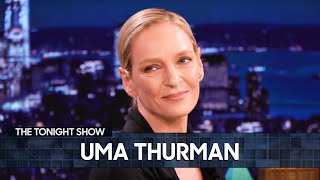 Uma Thurman Stopped Using Uber After Learning More About the Company  The Tonight Show [upl. by Agustin]