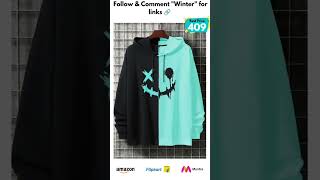 Trendy hoodies all under ₹500  affordablefashion winterfashion menswear hoodies under500 [upl. by Darda158]