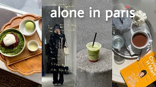 paris vlog 🇫🇷 solo trip cafe hopping alone local hotspots more reading [upl. by Lymn755]