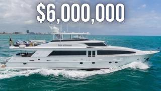 6000000 120 Crescent Raised Pilothouse SuperYacht Tour  Luxury Yacht Walkthrough [upl. by Nilorac]