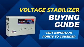 Voltage Stabilizer Buying Guide  How to Choose the Best Voltage Stabilizer for AC [upl. by Ruskin316]