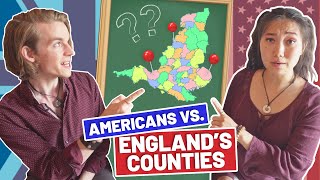 Can Americans Find Englands Counties On A Map 🇬🇧 [upl. by Budding301]