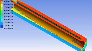 melting of Phase change matterial using ansys [upl. by Murrah]