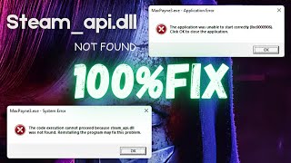 How To Fix Steamapidll Was Not Found System Error IN ANY PC GAME 2024  100 Solution [upl. by Annoyed]