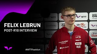 Felix Lebrun PostRound of 16 Interview  WTTFrankfurt 2024 [upl. by Aztin]