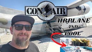 1997 MOVIE CONAIR  AIRPLANE  JAILBIRD  AND POOL  FILMING LOCATION  FULLTIME TRAVEL FAMILY [upl. by Yadahs]