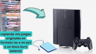 copiar juegos ps3 originales en formato iso al disco duro interno de la ps3 o externo con multiman [upl. by Rabma]