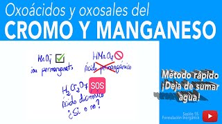 Cromo y Manganeso oxoácidos y oxosales [upl. by Lyram]