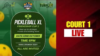 PICKLEBALL XL FRIENDSHIP CUP 2024 COURT1 LIVE [upl. by Llehcim469]