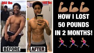 How I Lost 50 Pounds in 2 Months [upl. by Ahseekal]