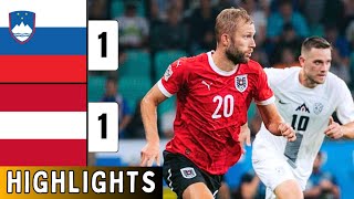 Slovenia vs Austria 11 EXTENDED HIGHLIGHTS  UEFA Nations League 2024 [upl. by Atelokin]