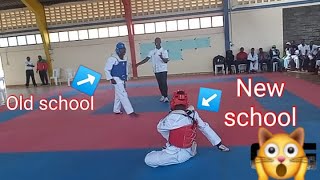 Old School Taekwondo Meets Modern Taekwondo  see what happened [upl. by Lelah543]