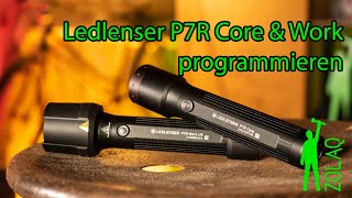 Ledlenser P7R Core amp Work programmieren [upl. by Quirk330]