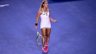 Hot Shot Dominika Cibulkova  Australian Open 2015 [upl. by Ahseel]