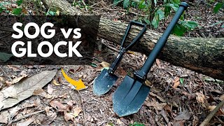 Comparing the SOG and Glock Entrenching Tool  Folding Shovel [upl. by Inez]