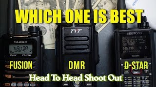 DMR DSTAR FUSION Head To Head  Which One Is Best  K6UDA Radio [upl. by Carnahan]