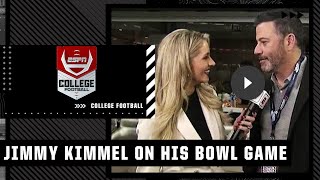 Jimmy Kimmel needs a credential for his own bowl game 🤣  ESPN College Football [upl. by Nnylrac]