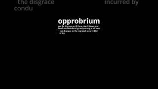 Video Word Of The Day  Opprobrium [upl. by Ytsirk]