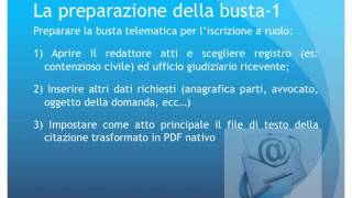 Liscrizione a ruolo telematica della citazione cartacea [upl. by Beal]