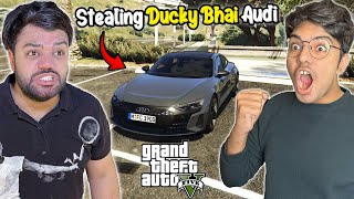 Stealing Ducky Bhais Audi Etron GT  GTA 5 GAMEPLAY 4 [upl. by Ellehcim361]