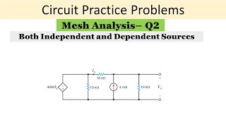 Mesh Analysis  Question no 2 [upl. by Duwad]