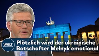 UKRAINISCHER BOTSCHAFTER MELNYK quotIch bin schon viel zu lange in Berlinquot  WELT Interview [upl. by Olnek100]