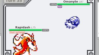 Fire type Pokemon vs Omanyte [upl. by Saxen]