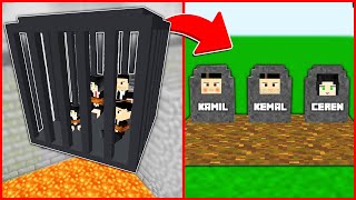 MAFYA KEMAL VE AİLESİ TAPINAKTA TUZAĞA DÜŞTÜ ÖLDÜ 😱  Minecraft ZENGİN FAKİR HAYATI [upl. by Aicineohp906]