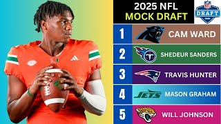 2025 NFL Mock Draft Firstround picks 132 [upl. by Clover]