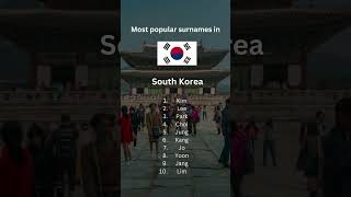 Most Popular Surname in Korea [upl. by Amsirp]