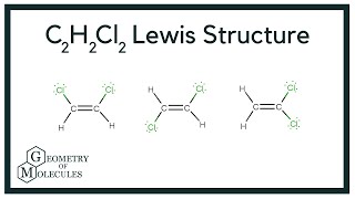 C2H2Cl2 Lewis Structure How to Draw the Lewis Structure for C2H2Cl2 [upl. by Malorie]