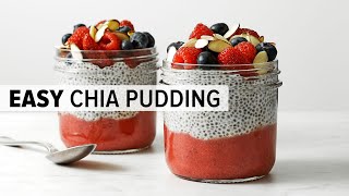 HOW TO MAKE CHIA SEED PUDDING  easy amp healthy chia pudding recipe [upl. by Jehanna]