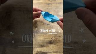 PAPER BOAT EASY CRAFT TUTORIAL  DIY PAPER BOAT FLOAT STEP BY STEP EASY FOLDING ORIGAMI WORLD CRAFT [upl. by Docilla]