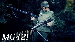 MG42 Unboxing and Review some Deactivated German WW2 Weapons  Wearing a WWII Wehrmacht Uniform [upl. by Simonne]