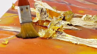 How to add gold leaf to artworks [upl. by Opal]