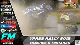 Ypres rally 2018  CRASHES  MISTAKES  ONBOARDS HD [upl. by Ettenwad]