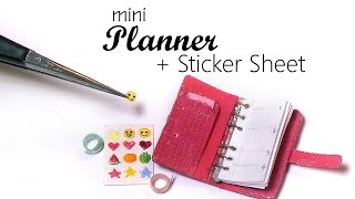 Miniature Planner Tape amp Sticker Sheet Tutorial [upl. by Nytsud]