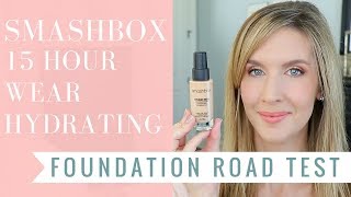 SMASHBOX Studio Skin 15 HOUR WEAR Foundation REVIEW and WEAR TEST [upl. by Kacerek]