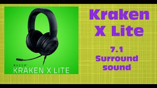 Unbox amp Review  Razer Kraken X Lite  71 sound on a budget [upl. by Devlen]