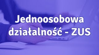 Jednoosobowa działalność gospodarcza ZUS  jak wyliczać składkę ZUS [upl. by Dleifxam554]