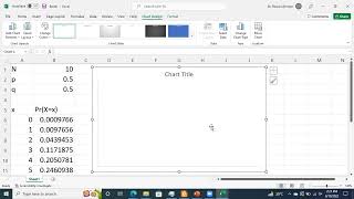 Binomial distributionProbability of tossing a coin MS Excel [upl. by Denys]