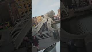 Ha Penny Bridge😚  in Dublin City Ireland Wellington Quay Bus stop [upl. by Schoenburg]