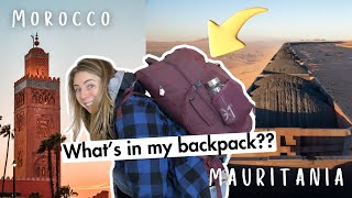 Whats in my Backpack for Morocco and Mauritania 17 Days in 40L CarryOn [upl. by Osana]