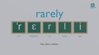 How to pronounce rarely [upl. by Bannister]