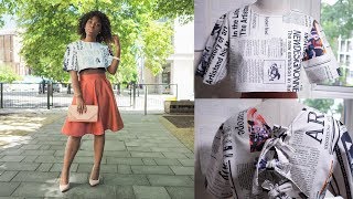 HOW TO MAKE A BOXY CROP TOP  KIM DAVE [upl. by Ardella]