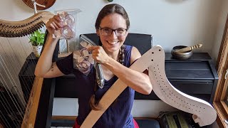 Unboxing the New Double Strung Fireside Harp Kit  Cardboard Harp from Backyard Music [upl. by Linker]