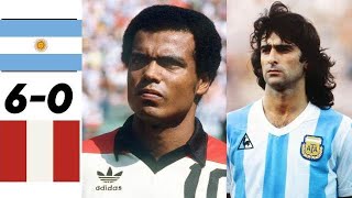 Argentina 6 x 0 Peru Kempes Cubillas ●1978 World Cup Extended Goals amp Highlights HD 1080 [upl. by Ebbarta]