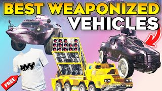 GTA 5 Online Best Weaponized Vehicles How to Unlock New Clothing HVY Tee Shirt [upl. by Dichy998]