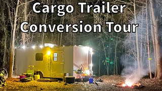 85x20 Cargo Trailer Toy Hauler Full Tour  Our Tiny Home [upl. by Adnaval]